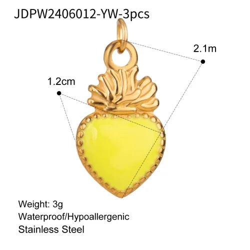 Youthway Birthstone Drop Oil Cute Conch Sea Shell Charms For DIY Jewelry Making Earring Necklace Stainless Steels Waterproof