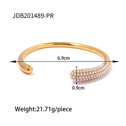 Youthway Metal Texture Trendy Stainless Steel Bracelet Bangle Summer Trendy Unisex Jewelry for Men Women 2023