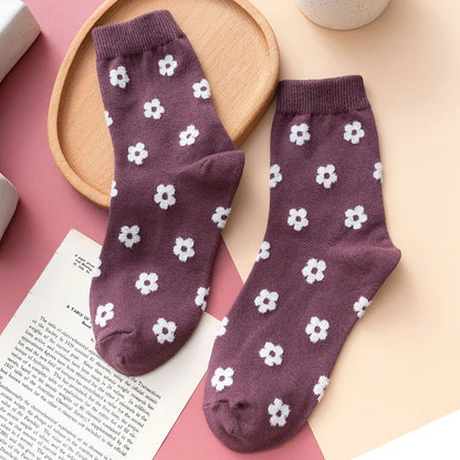 Vintage Flower Japanese Style Socks