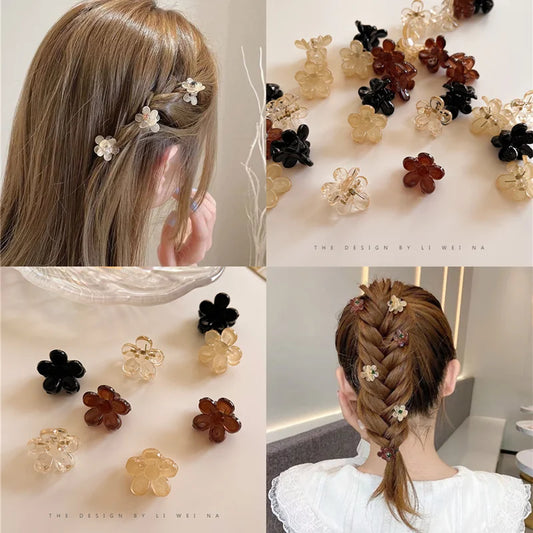 10pcs/set  Mini Hair Clip Claw Clamp Elegant Updo Hair Clips