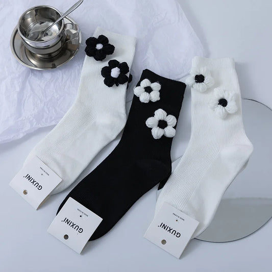 Black and White Socks Women