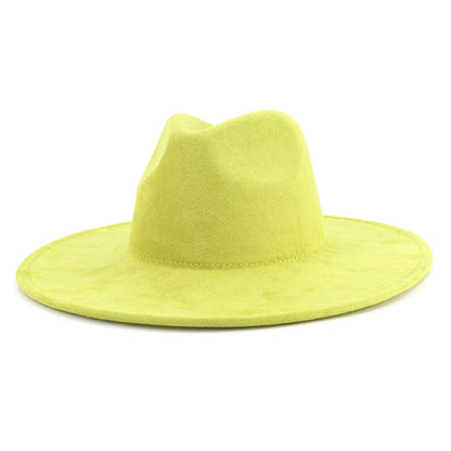 Avocado Green Suede Hat