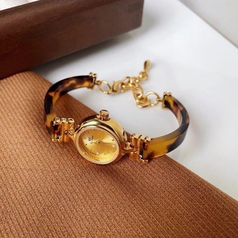 2025 New Luxury Amber Bracelet Small Dial Women's Quartz Watch  Watches for Women Relojes Para Mujer