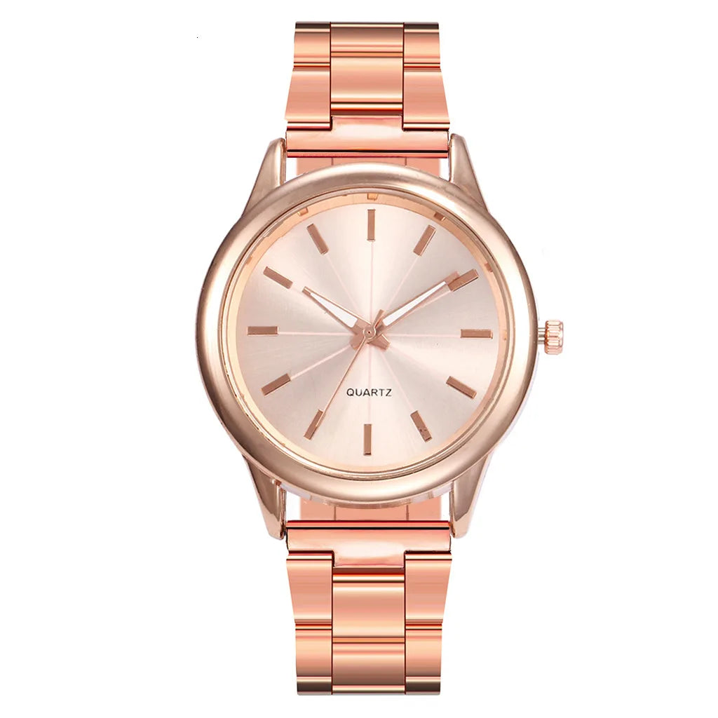 2024 Top Brand Women Watches Luxury Rose Gold  Fashion Stainless Steel Belt Mesh Wristwatch Ladies Clock Jewelry Gifts Relogio