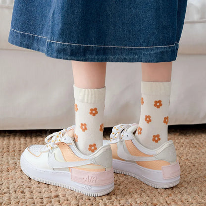 Vintage Flower Japanese Style Socks